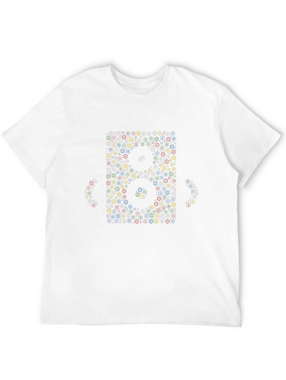 Geometric Floral Number T-Shirt