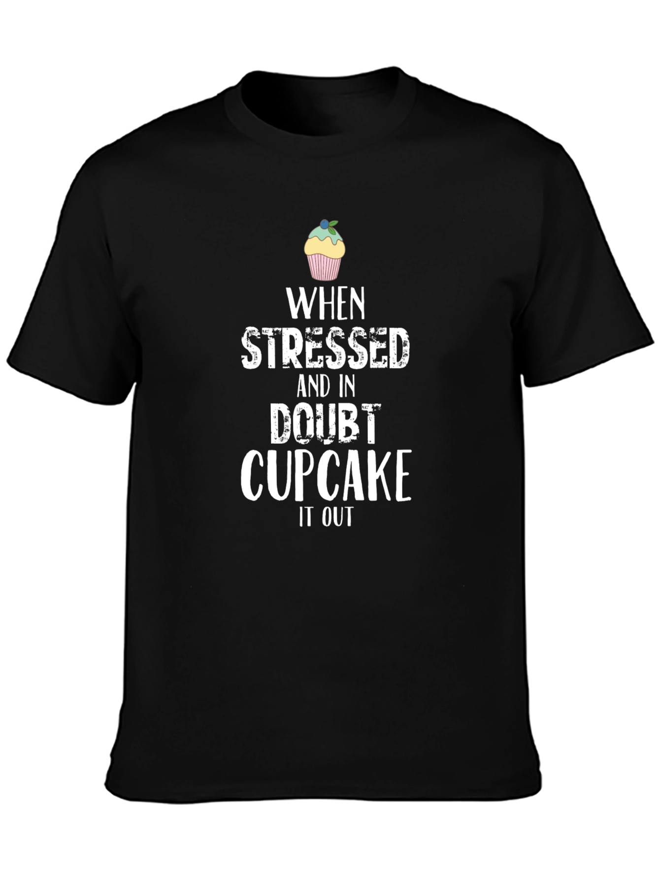 Cupcake It Out Black T-Shirt