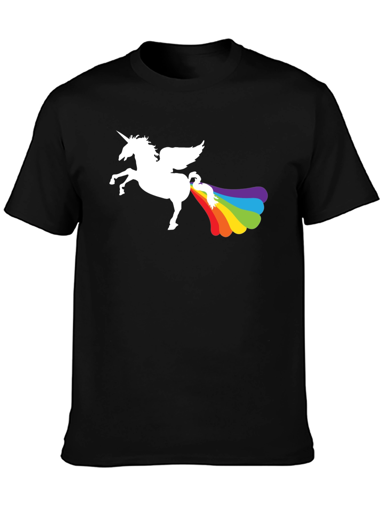 Rainbow Unicorn Humor Tee