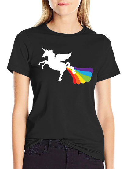 Rainbow Unicorn Humor Tee