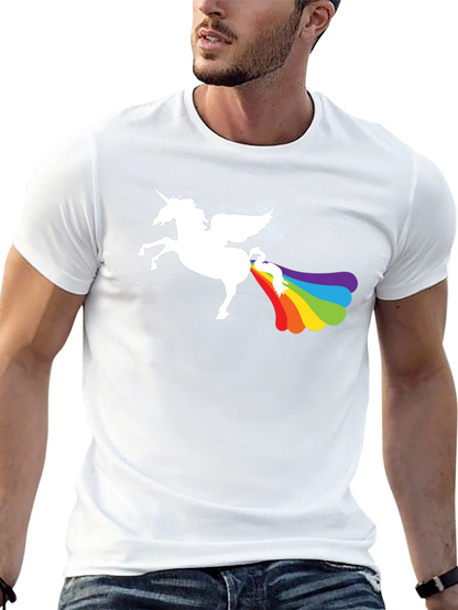 Rainbow Unicorn Humor Tee