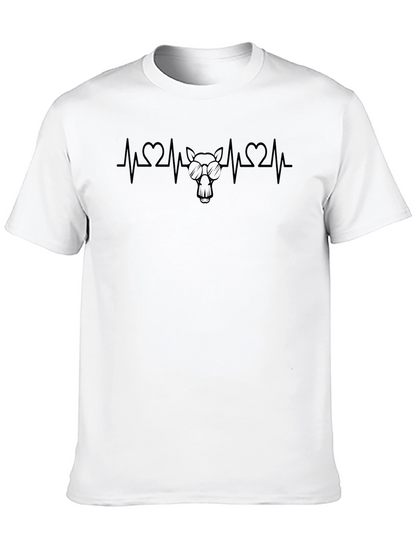 Cool Donkey Heartbeat Tee - Black Cotton Blend