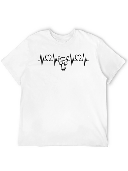 Cool Donkey Heartbeat Tee - Black Cotton Blend