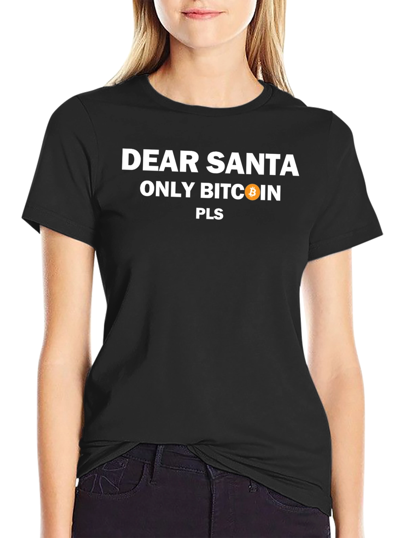Dear Santa Only Bitcoin Pls - Graphic Tee