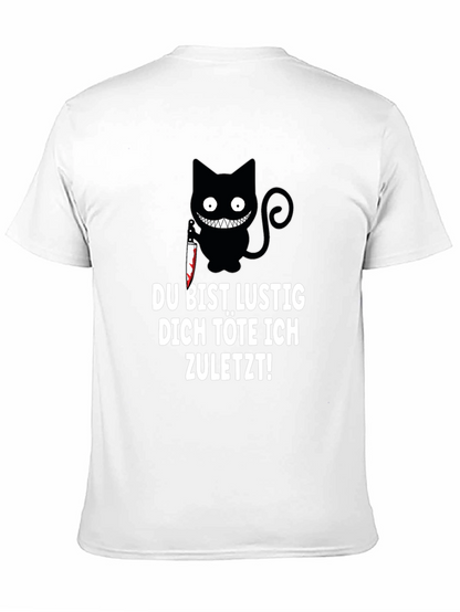 Creepy Cat Knife T-Shirt: Du Bist Lustig...