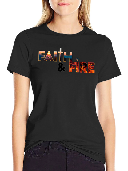 Faith & Fire Black Graphic Tee