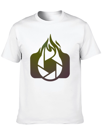 Flaming Shutter T-Shirt - Bold Photography Tee
