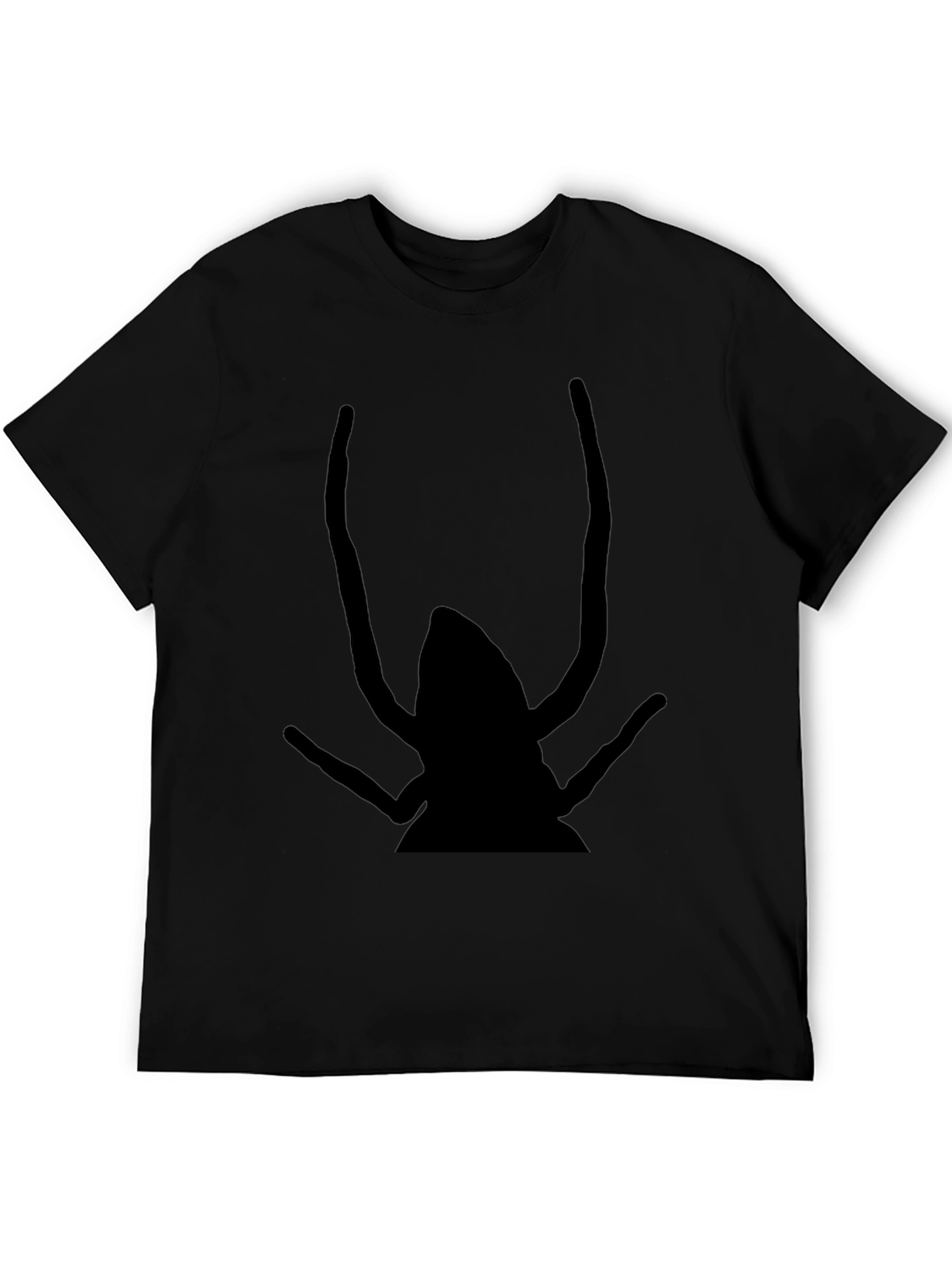 Graphic Black T-Shirt - Insect Design