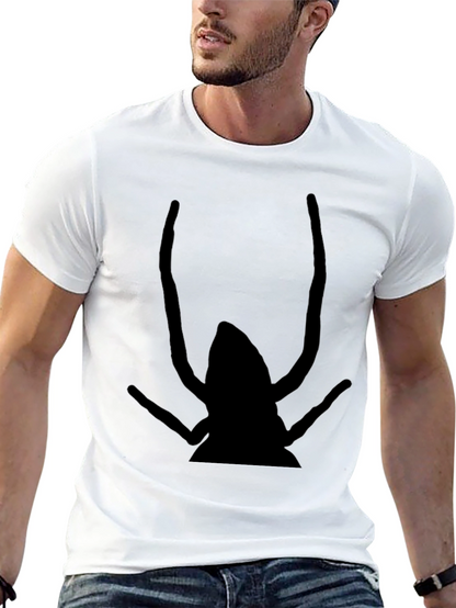Graphic Black T-Shirt - Insect Design