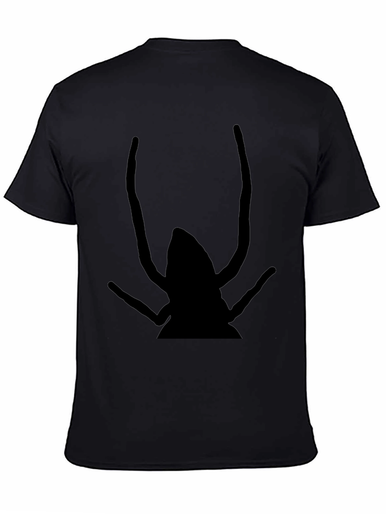 Graphic Black T-Shirt - Insect Design