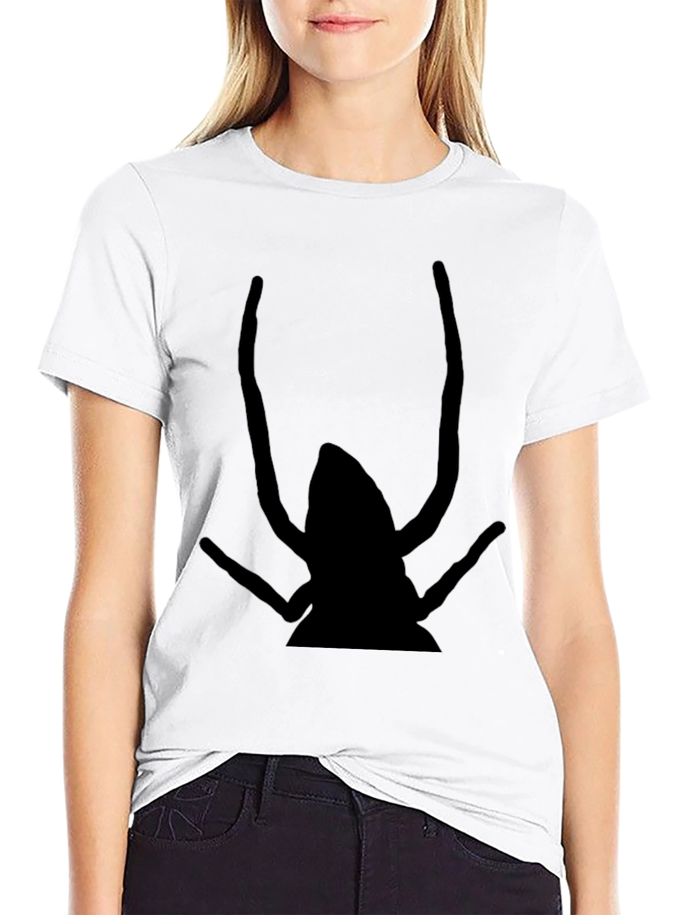 Graphic Black T-Shirt - Insect Design