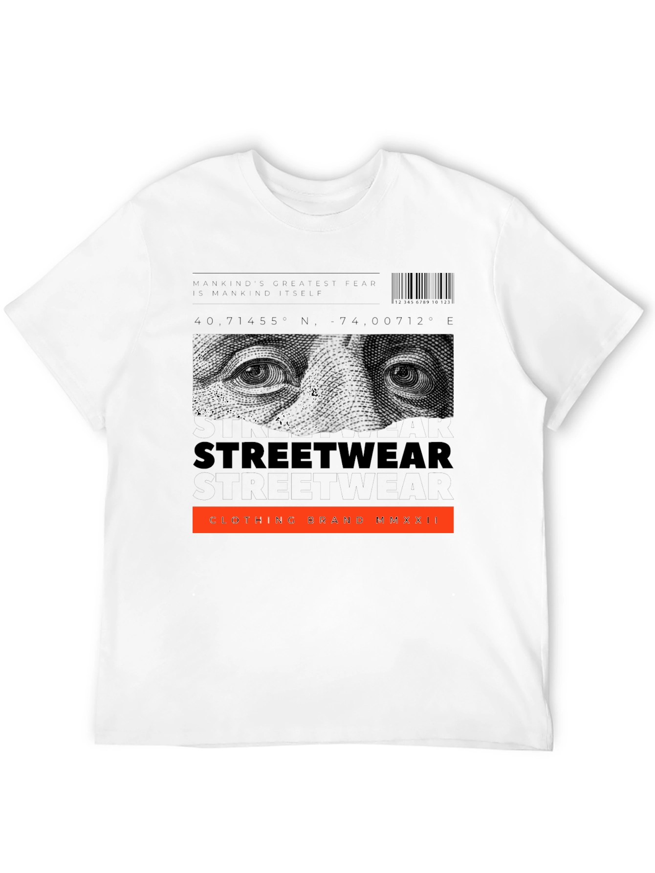 Streetwear Graphic Print Black T-Shirt