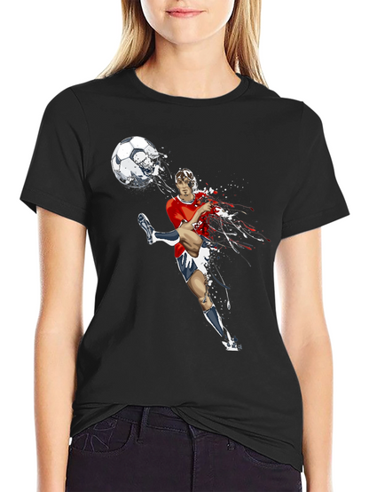 Soccer Kick Graphic Tee - Black