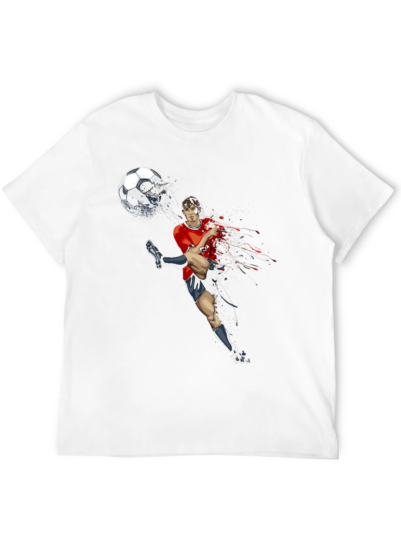 Soccer Kick Graphic Tee - Black
