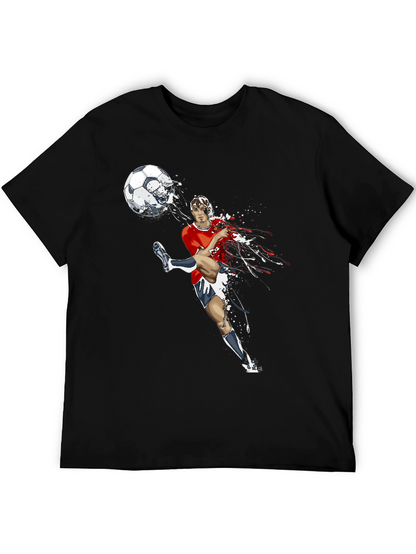 Soccer Kick Graphic Tee - Black