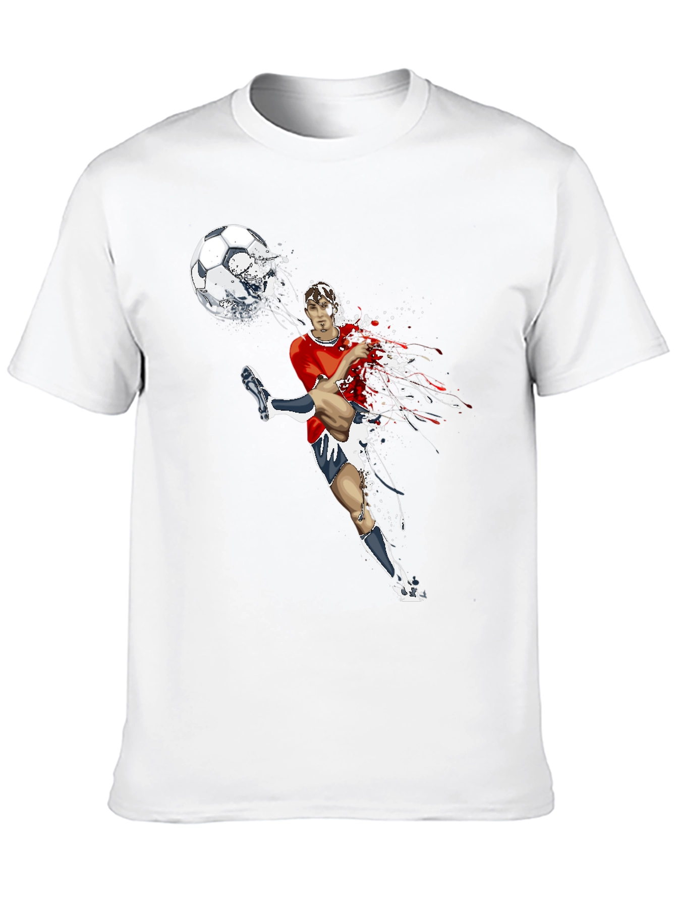 Soccer Kick Graphic Tee - Black