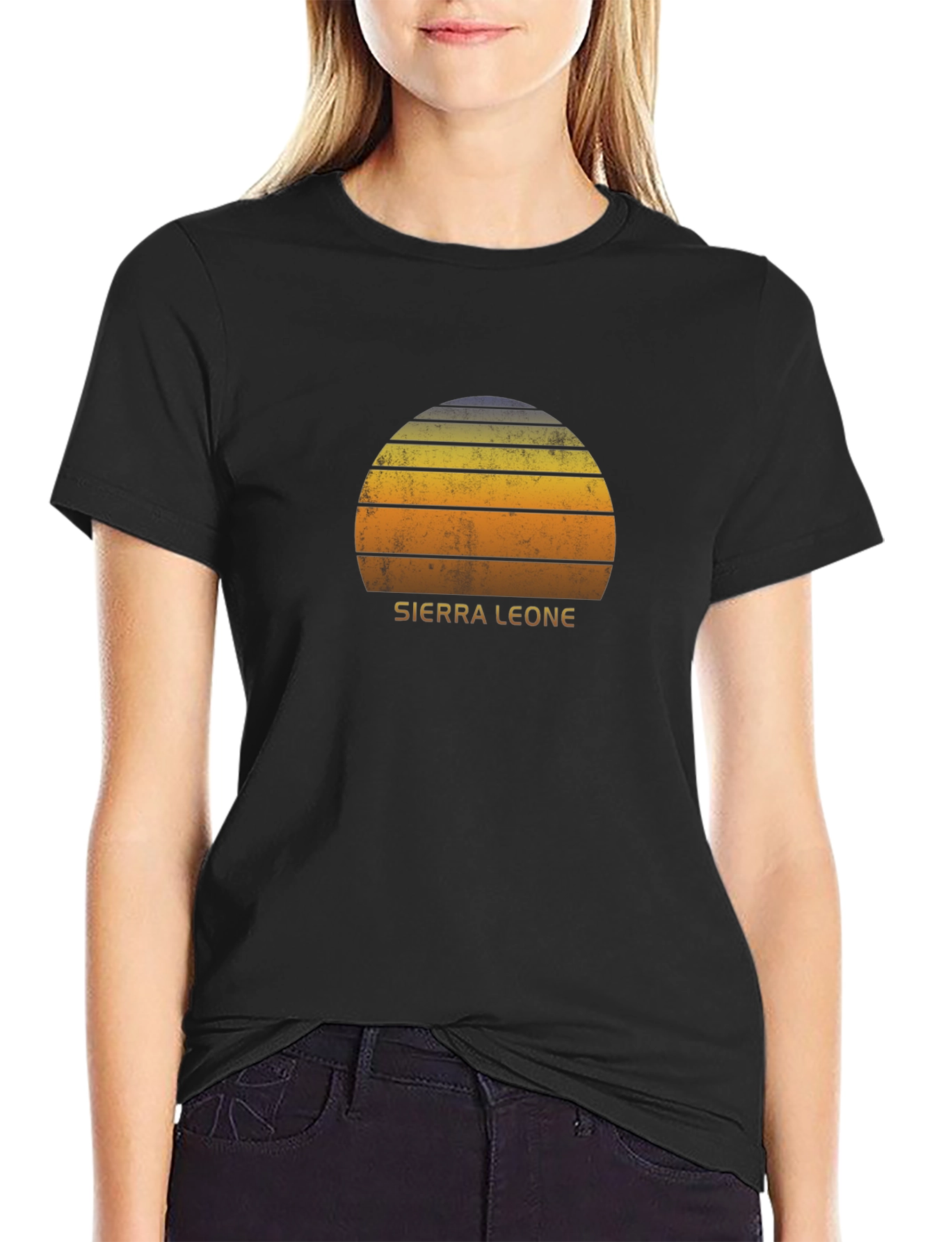 Sierra Leone Sunset Graphic T-Shirt