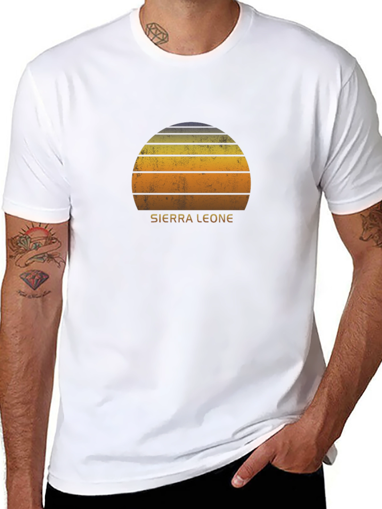 Sierra Leone Sunset Graphic T-Shirt