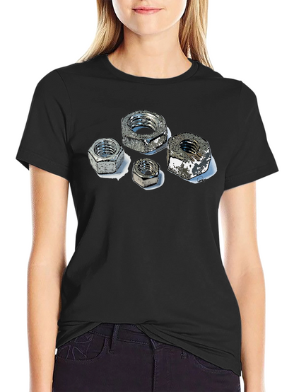 Nuts Graphic Black T-Shirt