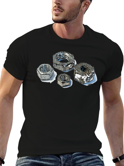 Nuts Graphic Black T-Shirt