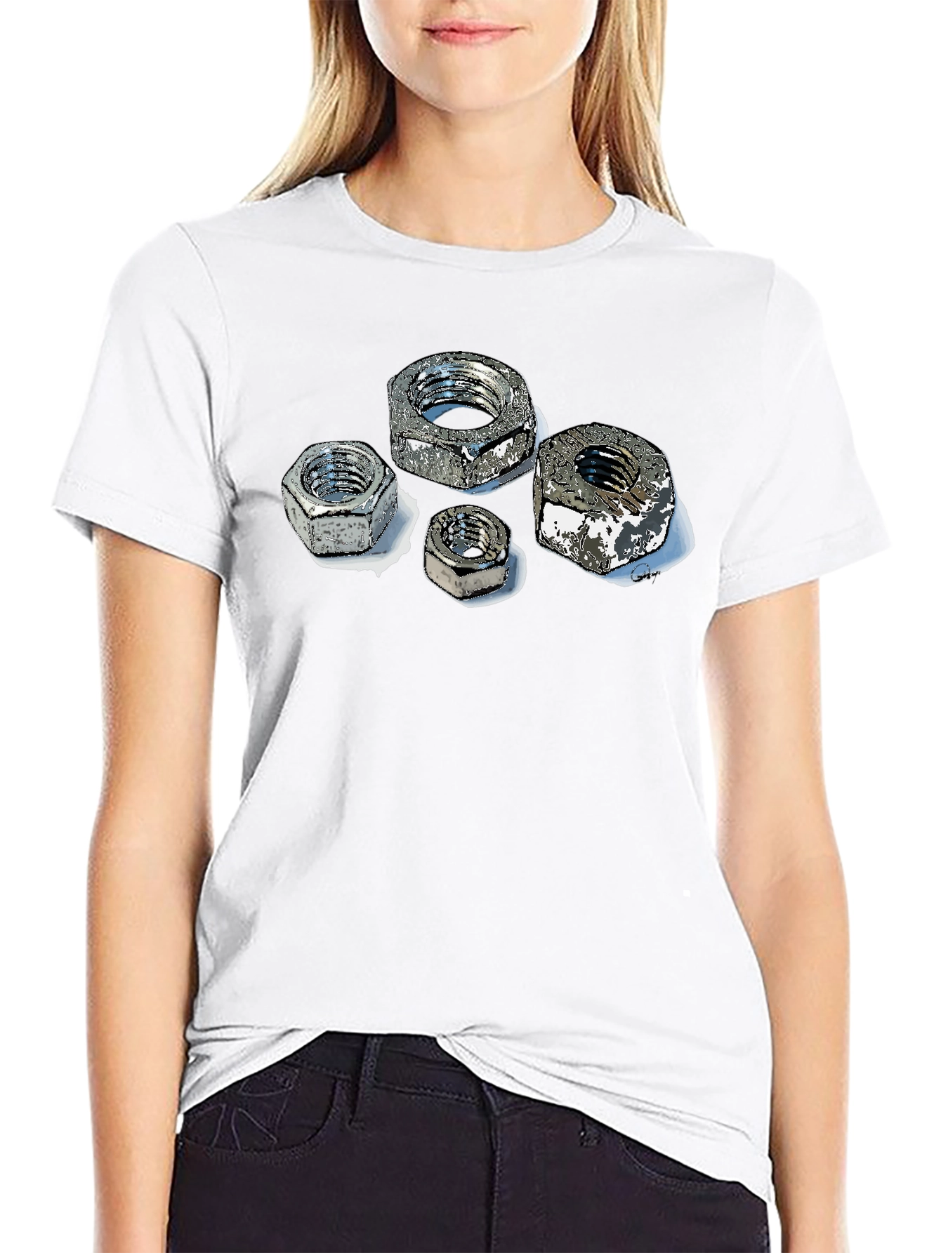 Nuts Graphic Black T-Shirt