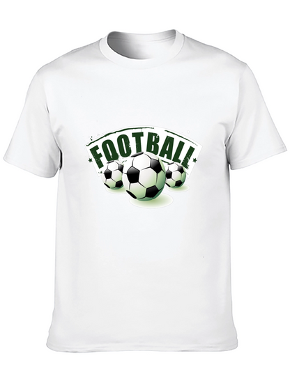 Football Graphic Tee | Sporty Black T-Shirt