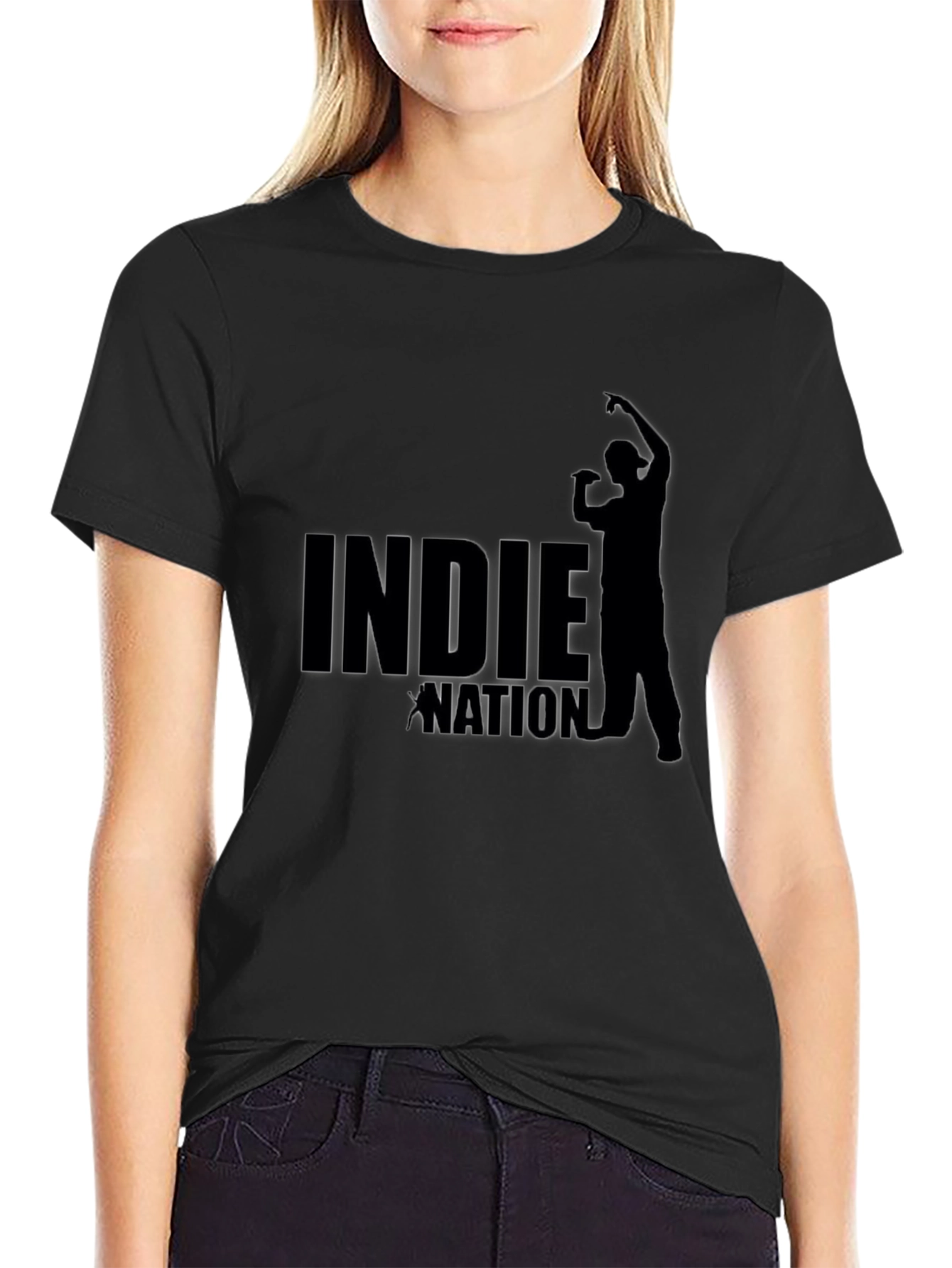 Indie Nation Black Graphic Tee
