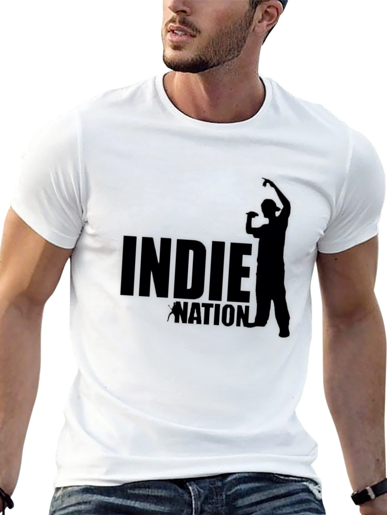 Indie Nation Black Graphic Tee