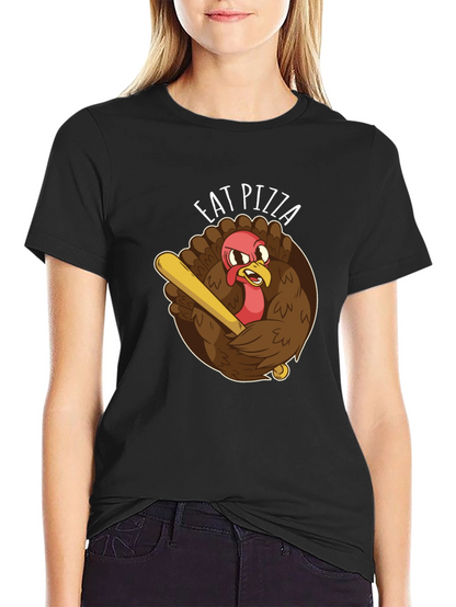 Eat Pizza Baseball Turkey T-Shirt