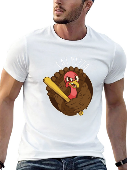 Eat Pizza Baseball Turkey T-Shirt
