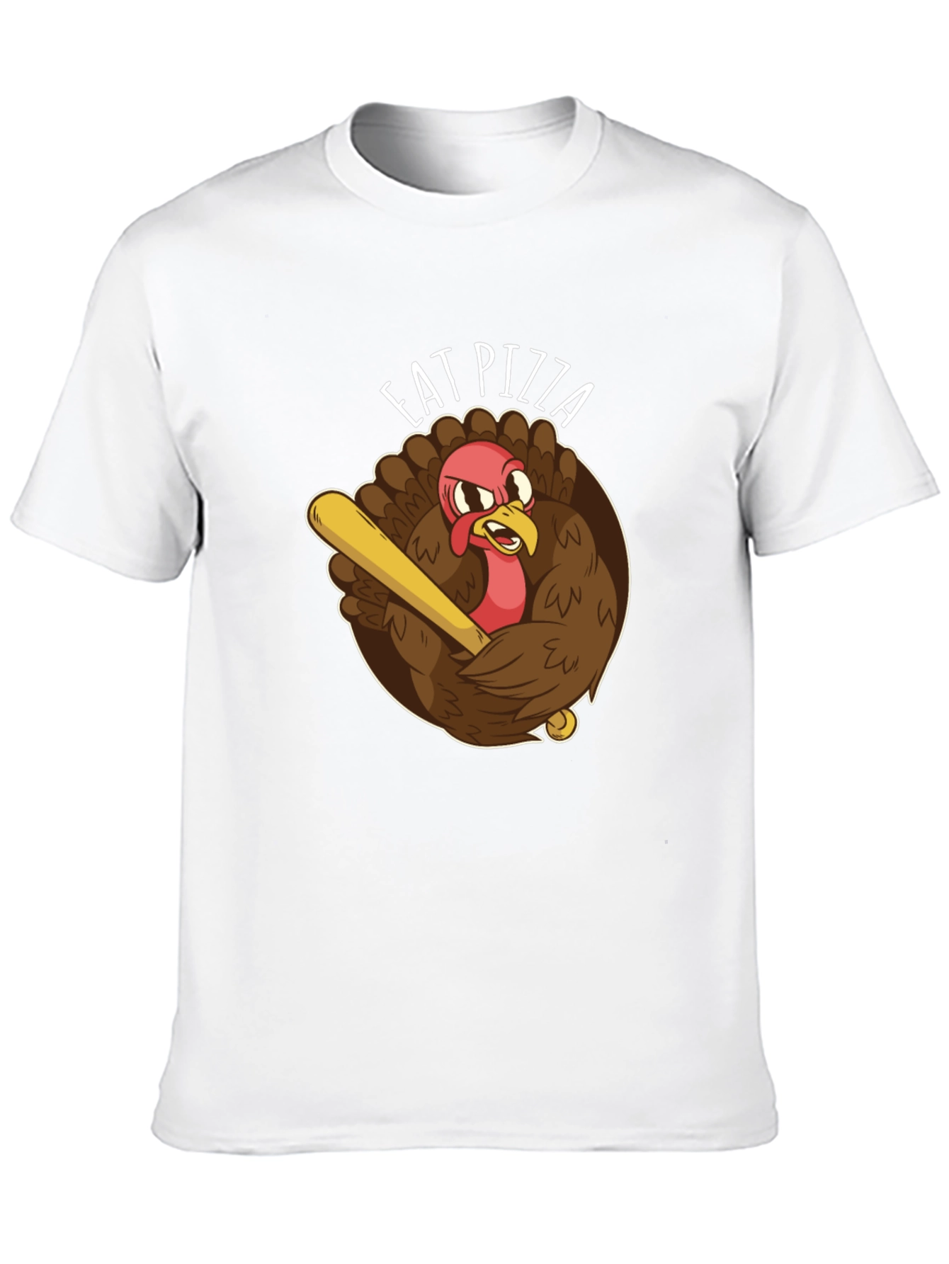 Eat Pizza Baseball Turkey T-Shirt