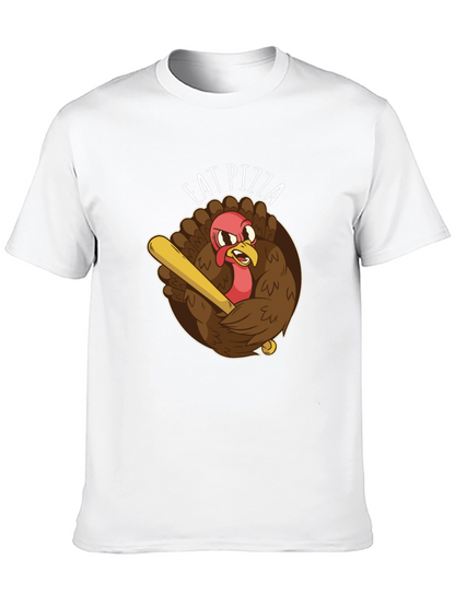 Eat Pizza Baseball Turkey T-Shirt
