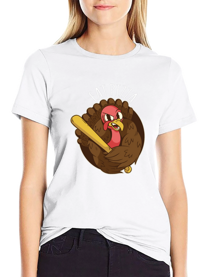 Eat Pizza Baseball Turkey T-Shirt