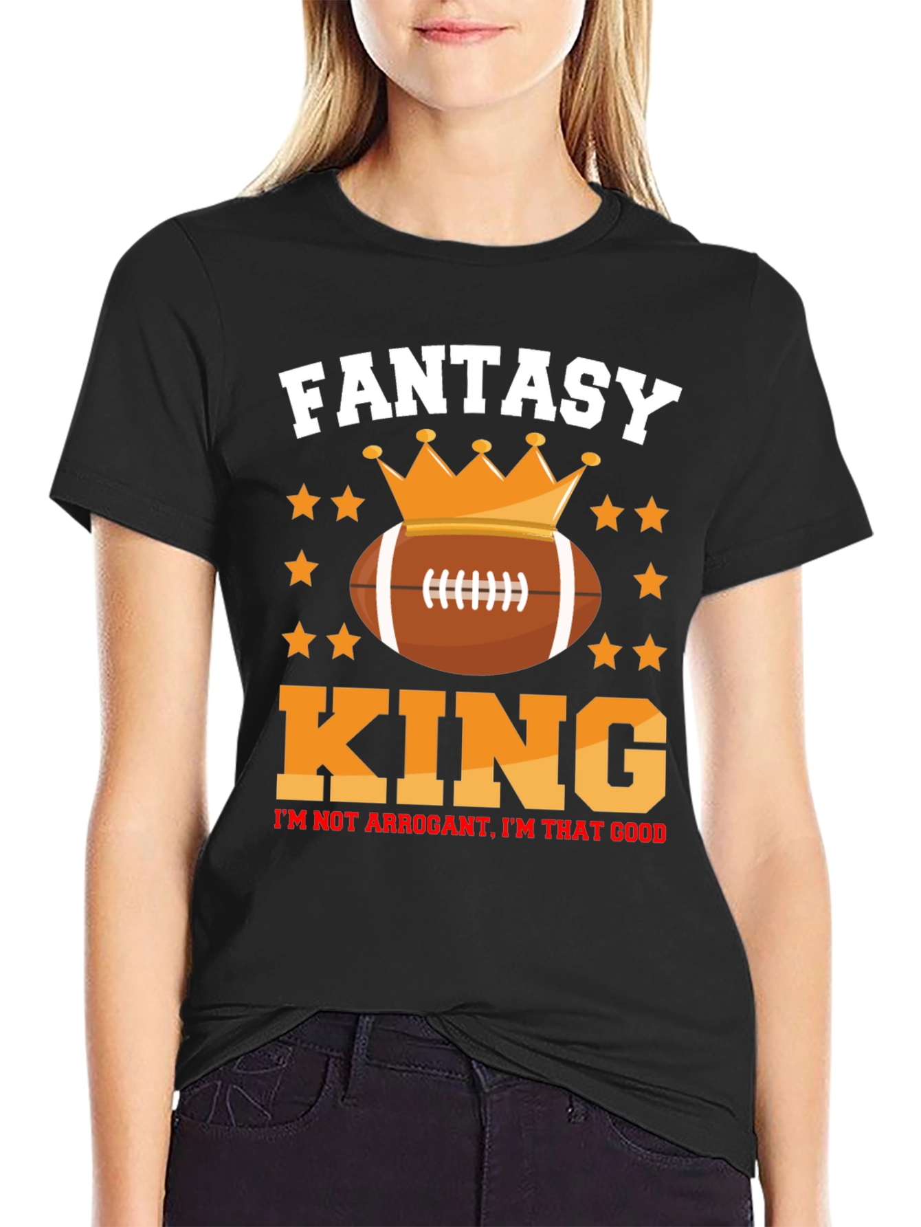 Fantasy Football King Graphic T-Shirt
