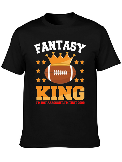Fantasy Football King Graphic T-Shirt