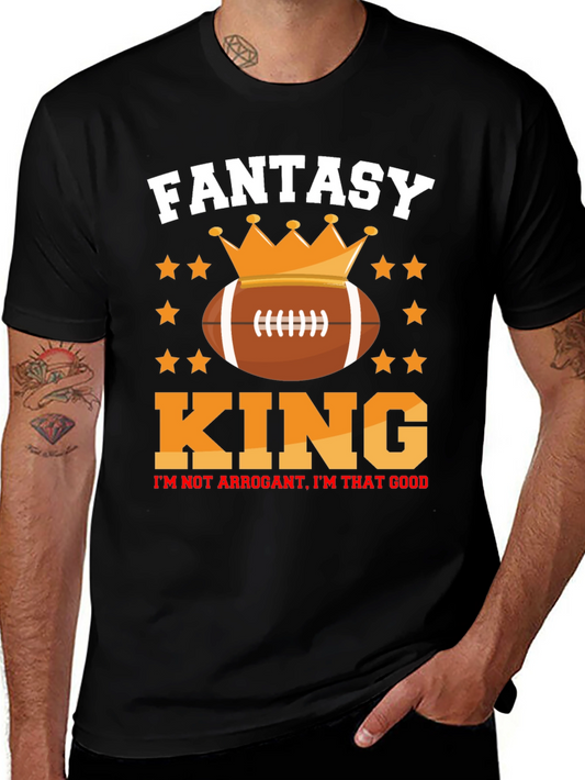 Fantasy Football King Graphic T-Shirt