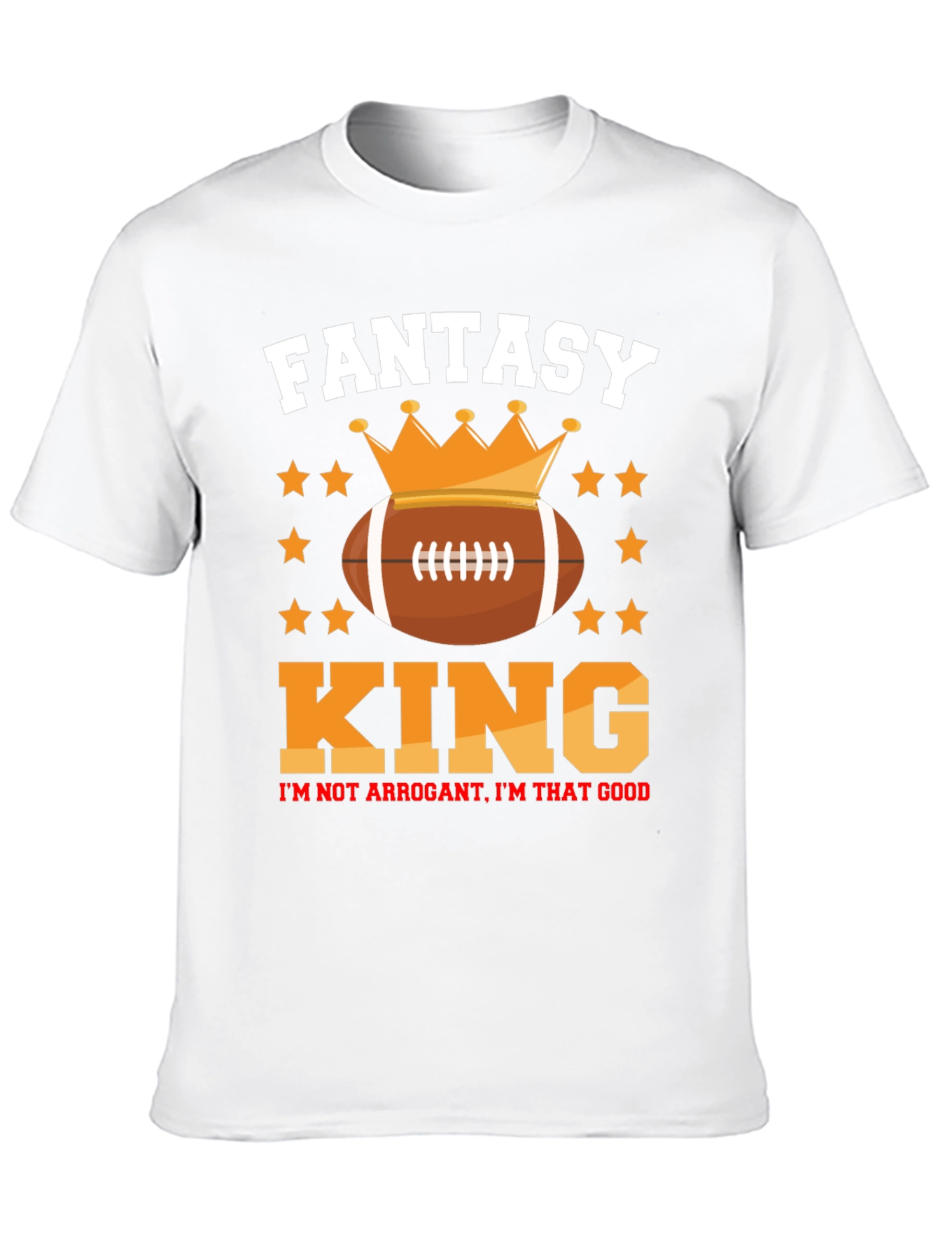 Fantasy Football King Graphic T-Shirt