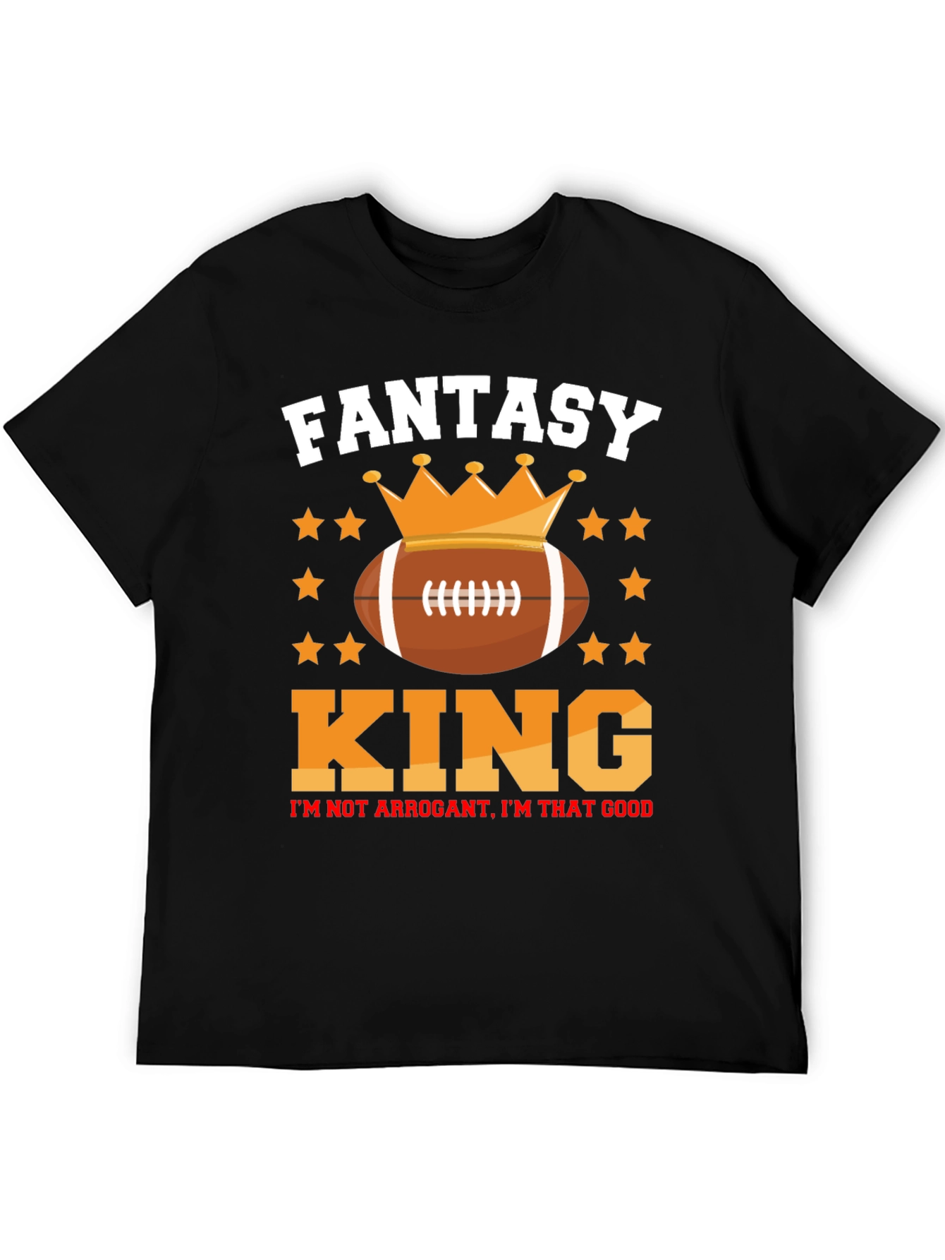 Fantasy Football King Graphic T-Shirt