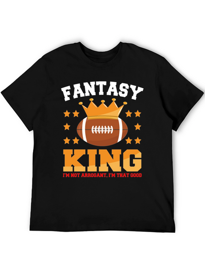 Fantasy Football King Graphic T-Shirt