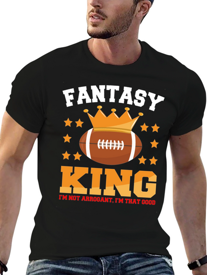 Fantasy Football King Graphic T-Shirt