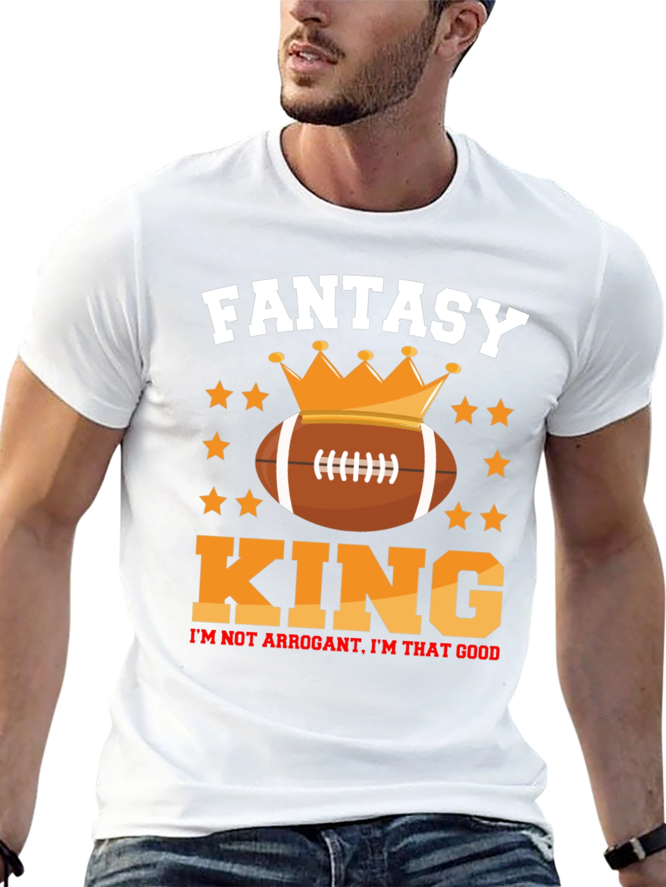 Fantasy Football King Graphic T-Shirt