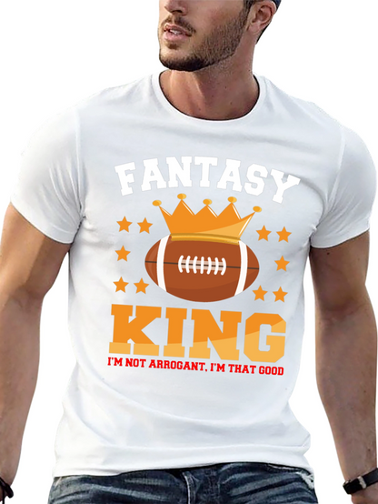 Fantasy Football King Graphic T-Shirt