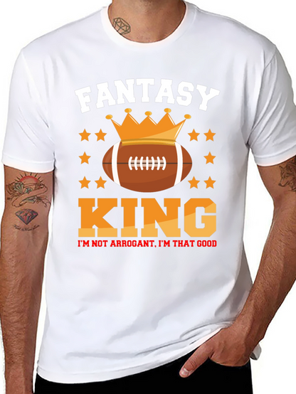 Fantasy Football King Graphic T-Shirt