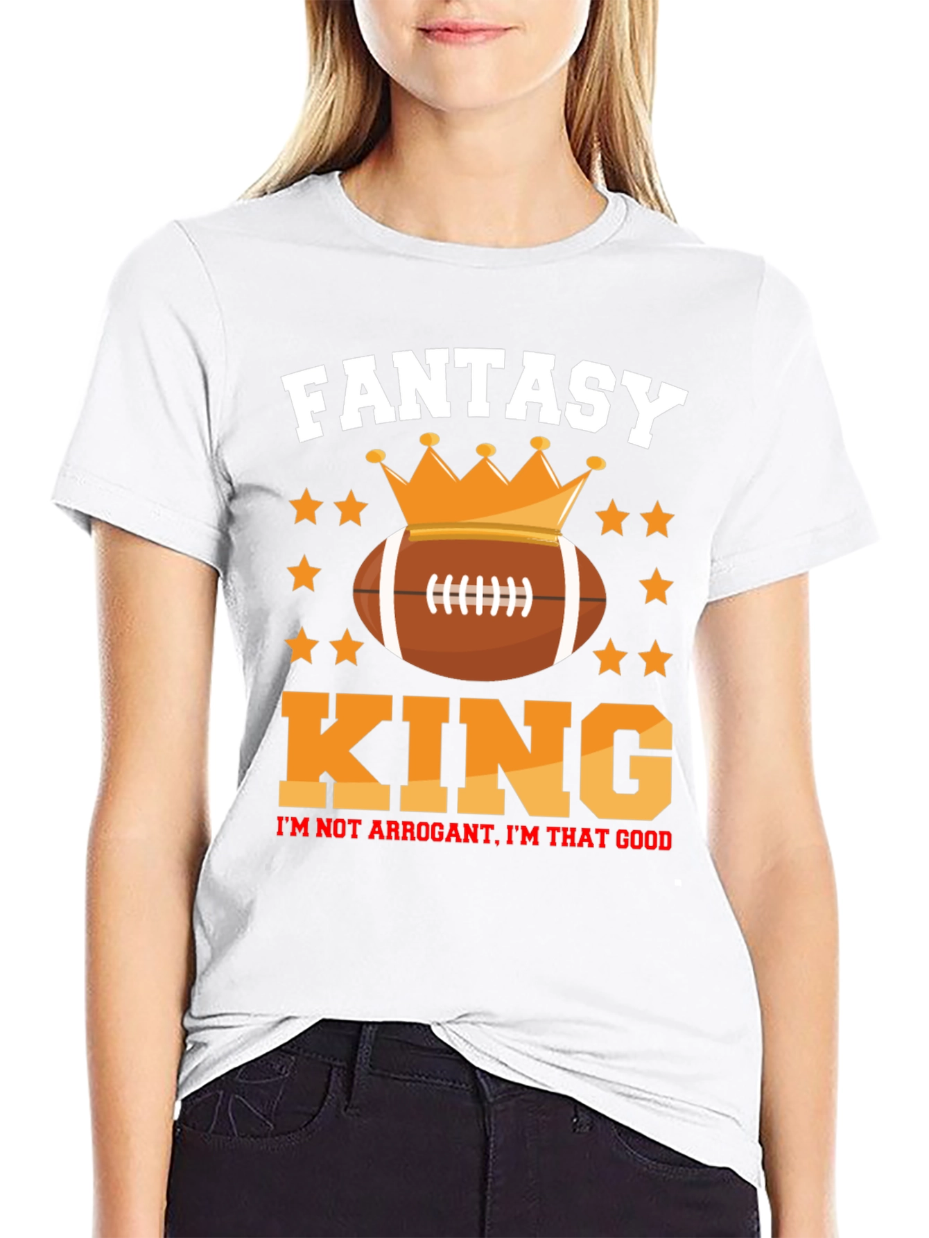 Fantasy Football King Graphic T-Shirt