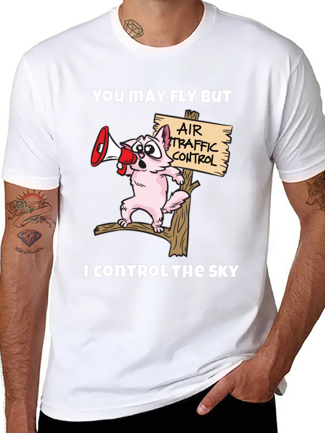 Air Traffic Controller Cat T-Shirt