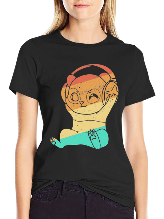 Retro Panda DJ Graphic Tee - Cool Music Lover Shirt