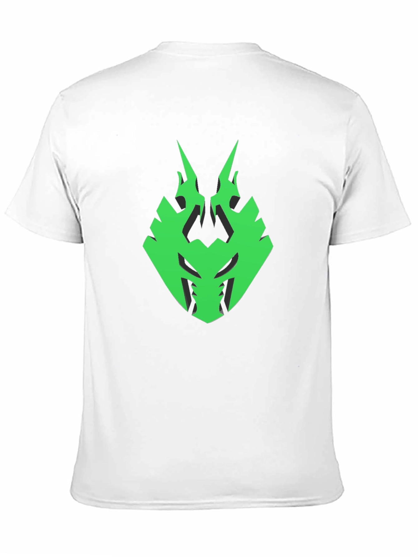 Mens Black T-Shirt with Green Emblem