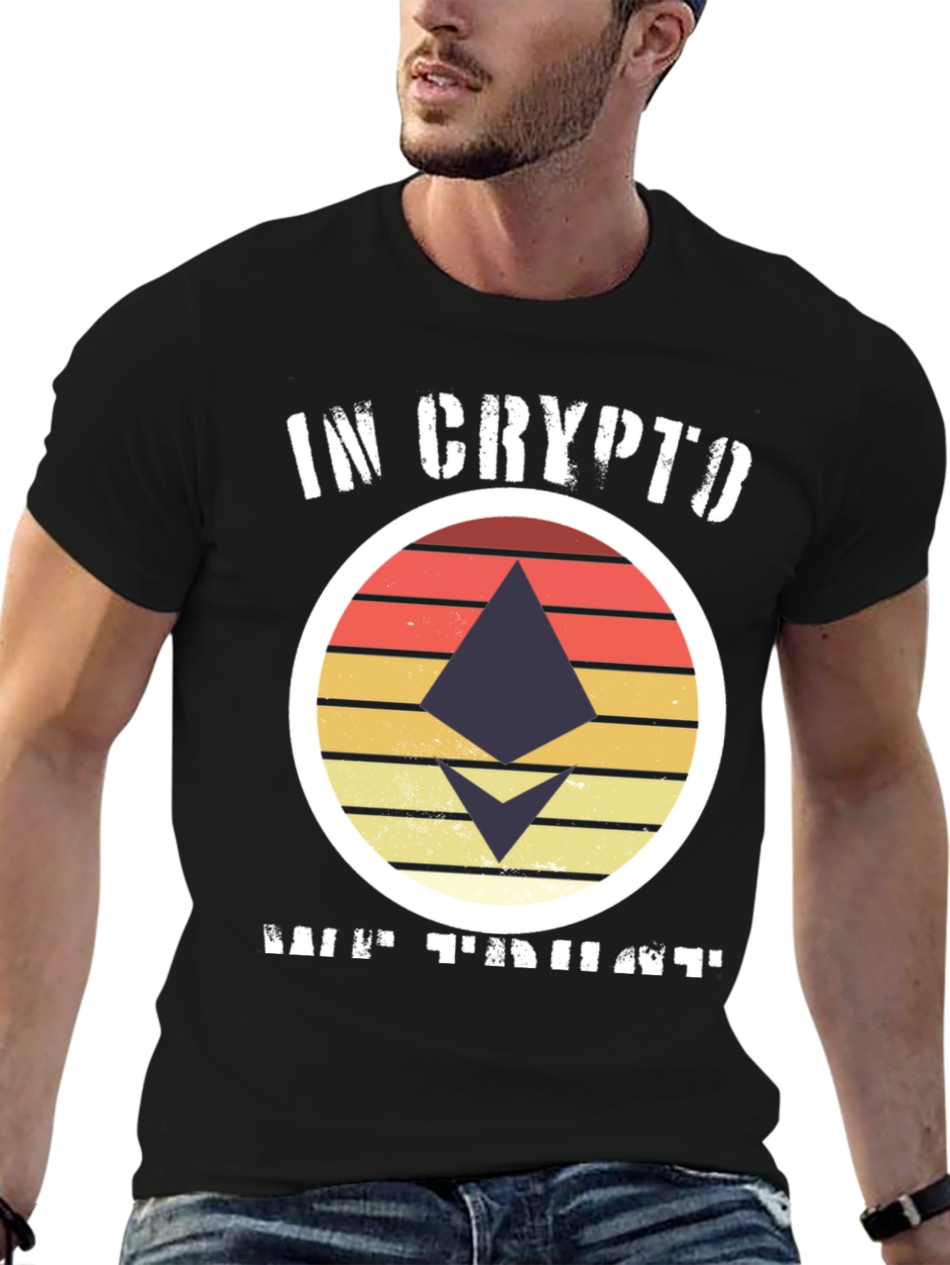 In Crypto We Trust Ethereum Black T-Shirt