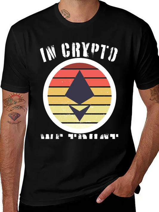 In Crypto We Trust Ethereum Black T-Shirt