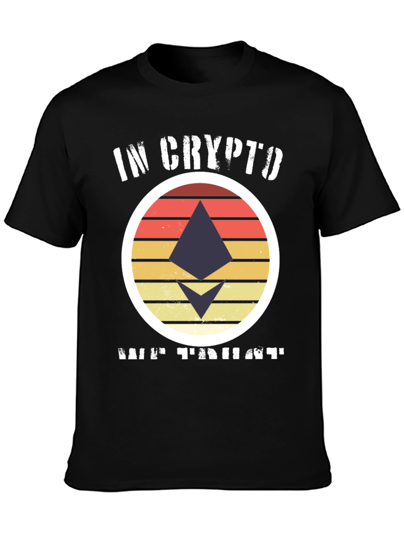 In Crypto We Trust Ethereum Black T-Shirt